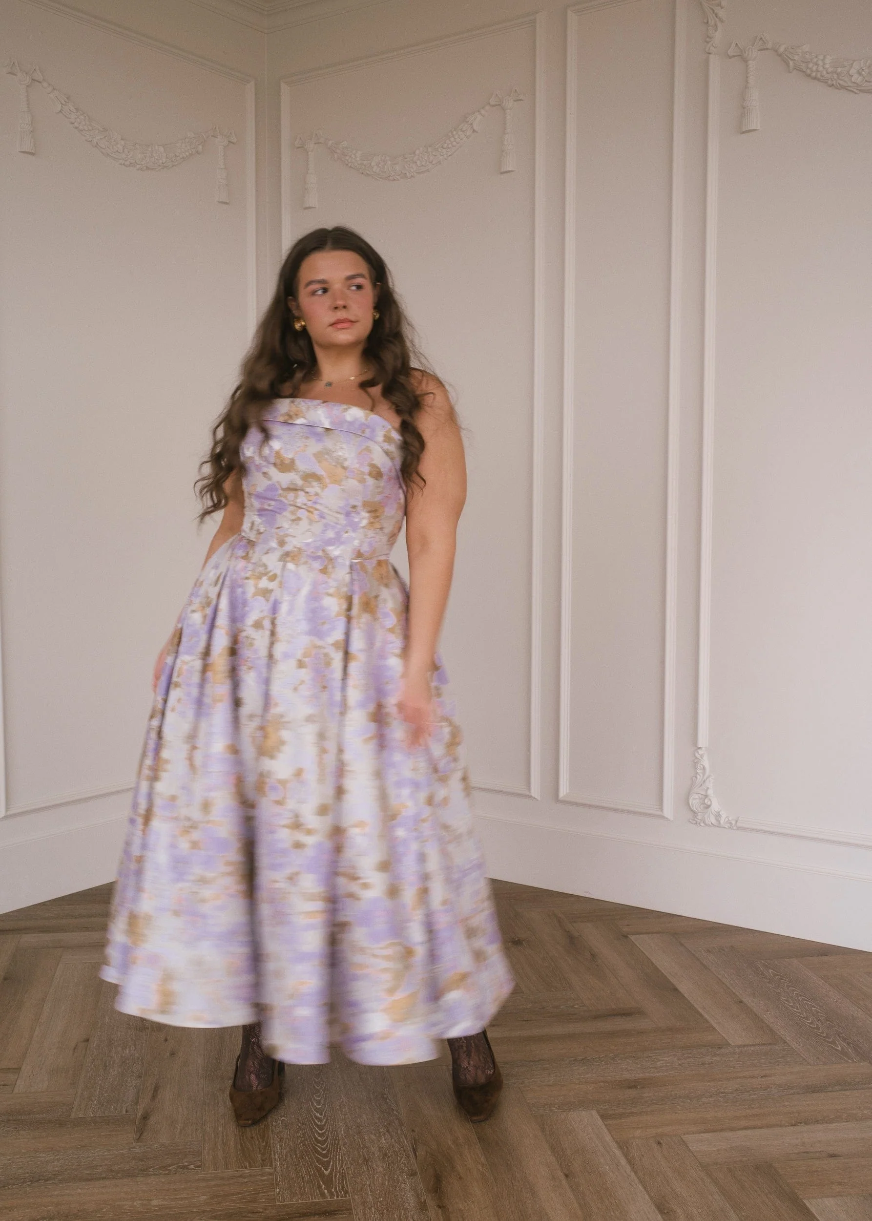 Anastelle Strapless Jacquard Dress - Image 6