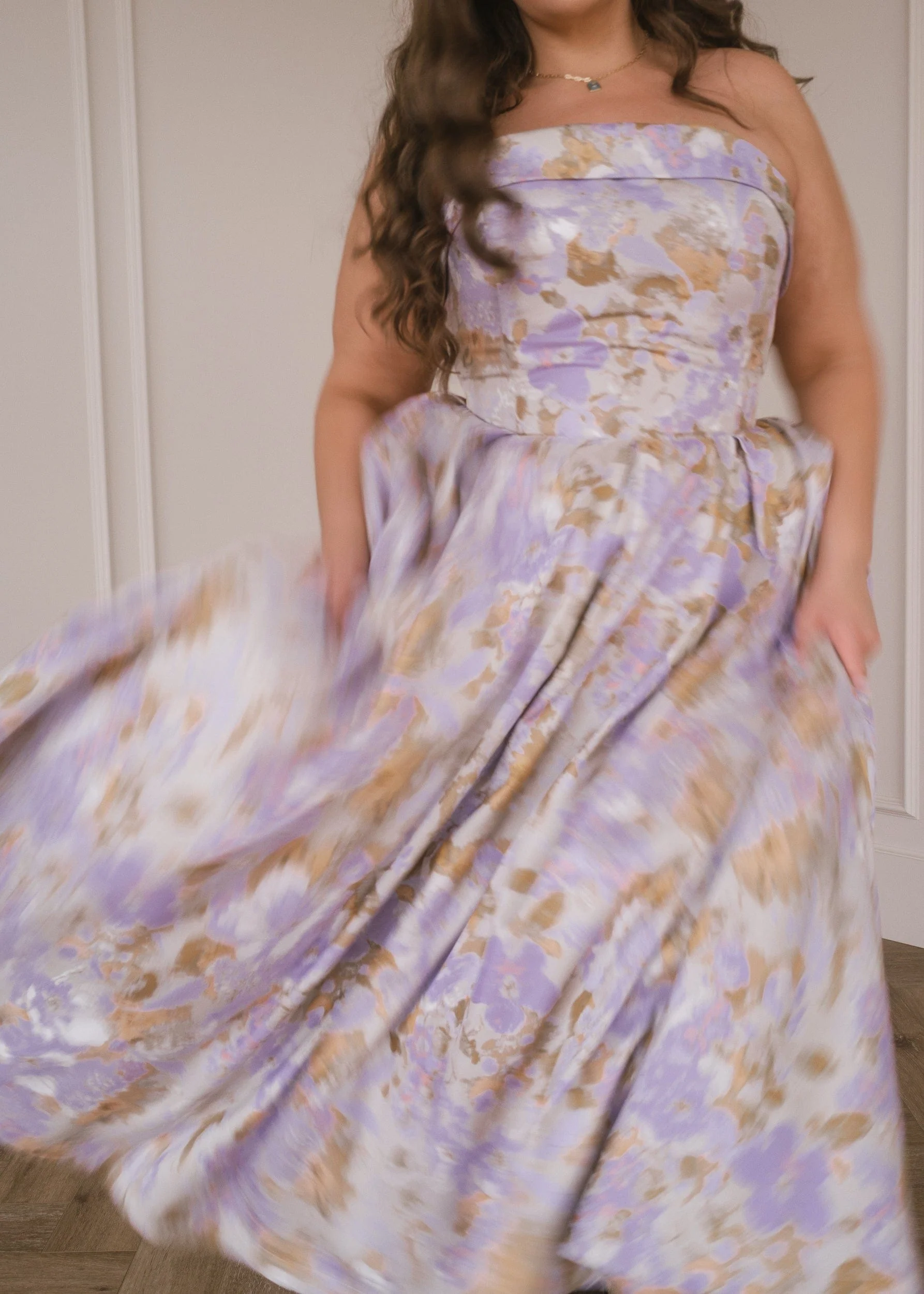 Anastelle Strapless Jacquard Dress - Image 9