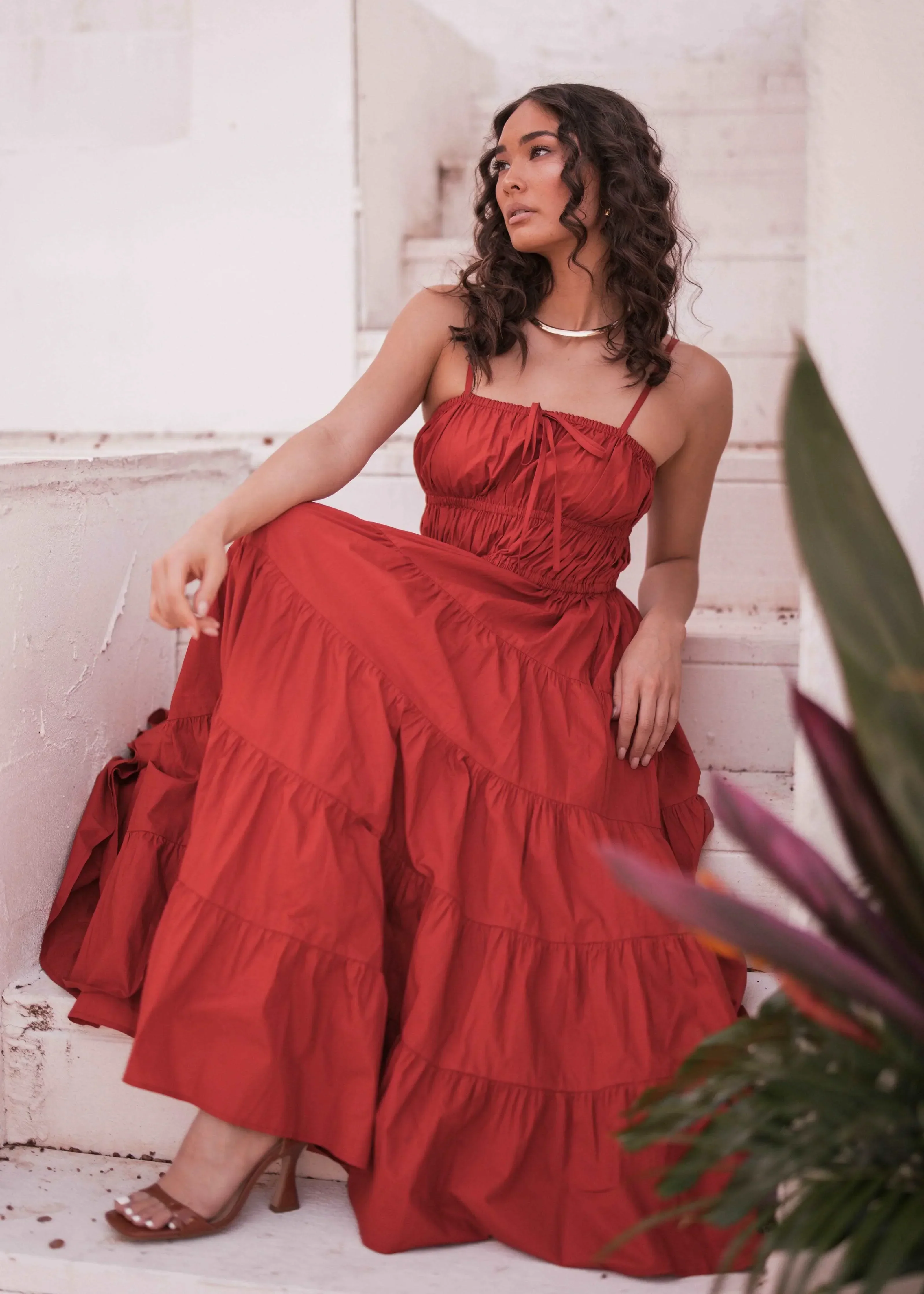 Birdie Dress Red - Image 5