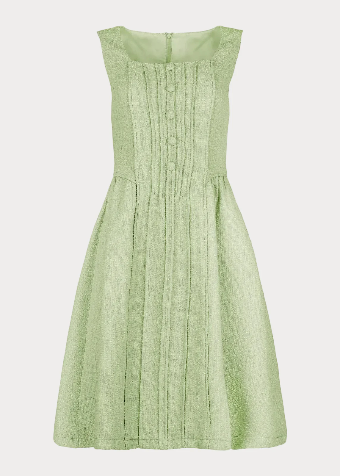 Waldorf Tweed Boucle Dress - Green - Image 2