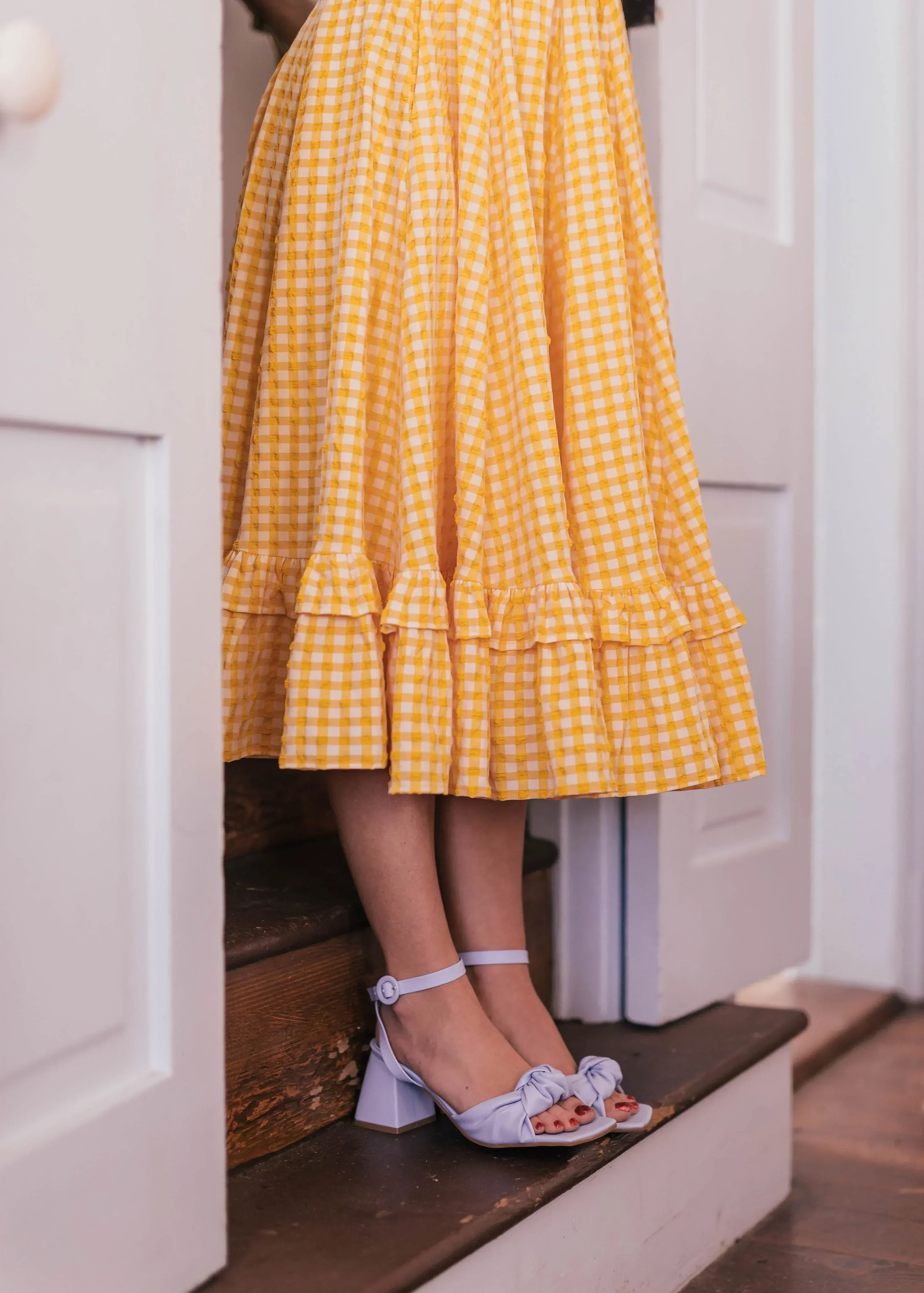 Daze Dress Yellow Gingham - Image 8
