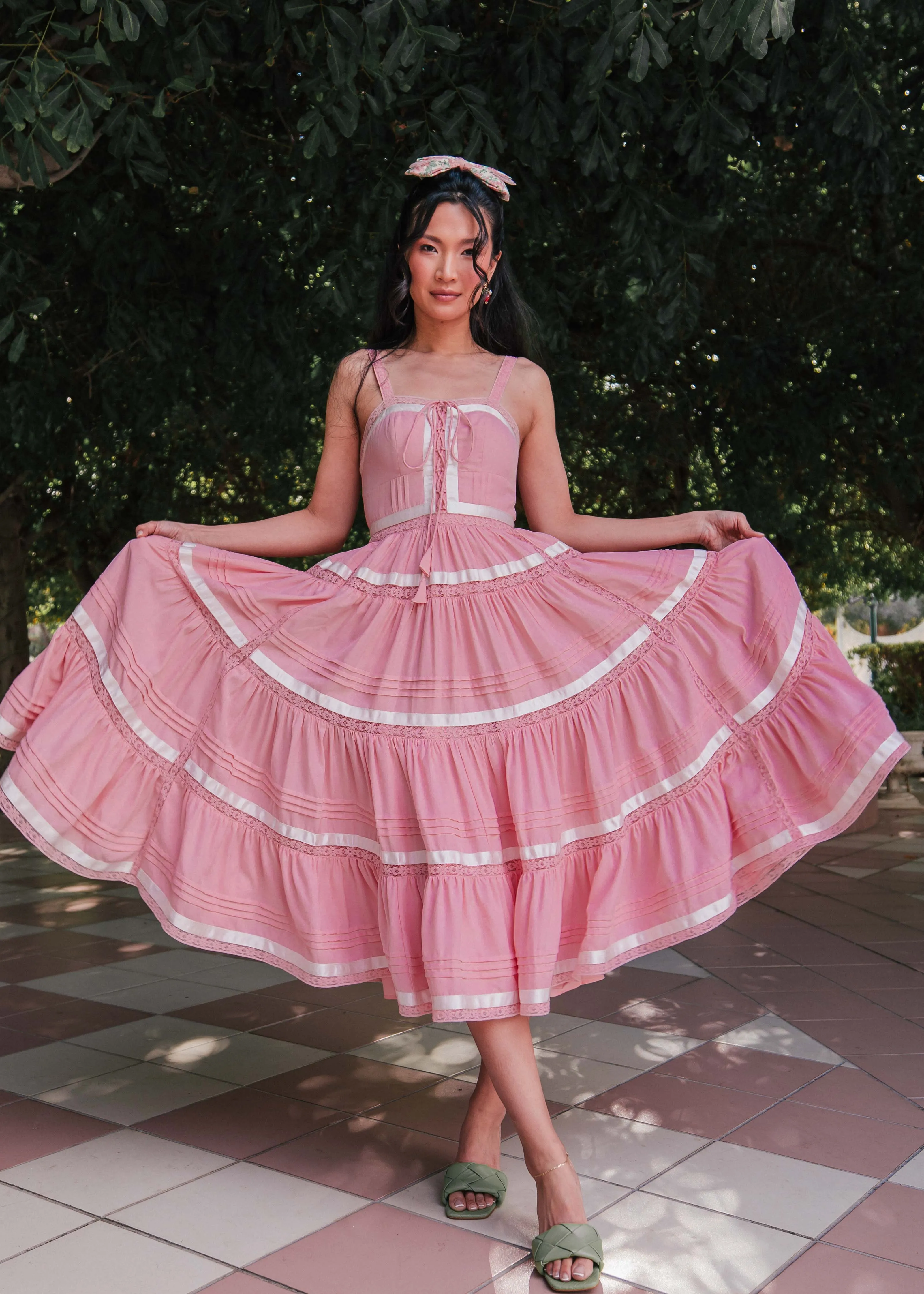 Delores Dress in Pink - Image 6