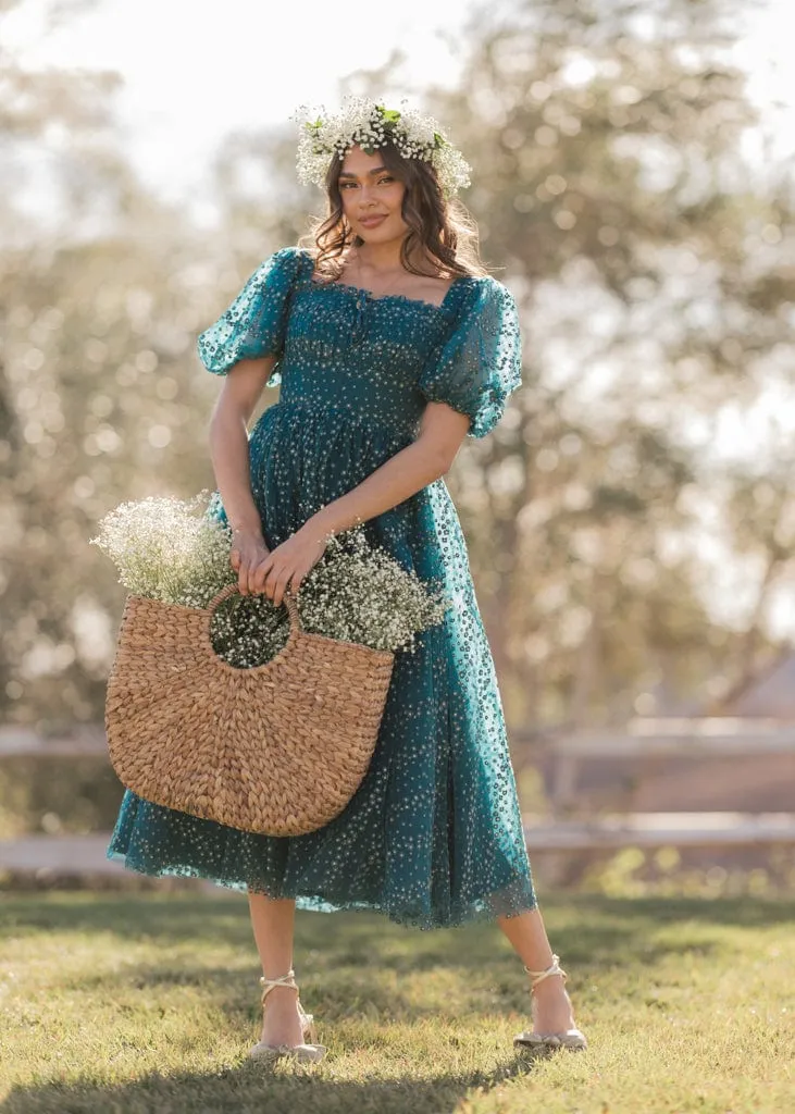 Everbloom Dress in Teal - Image 5