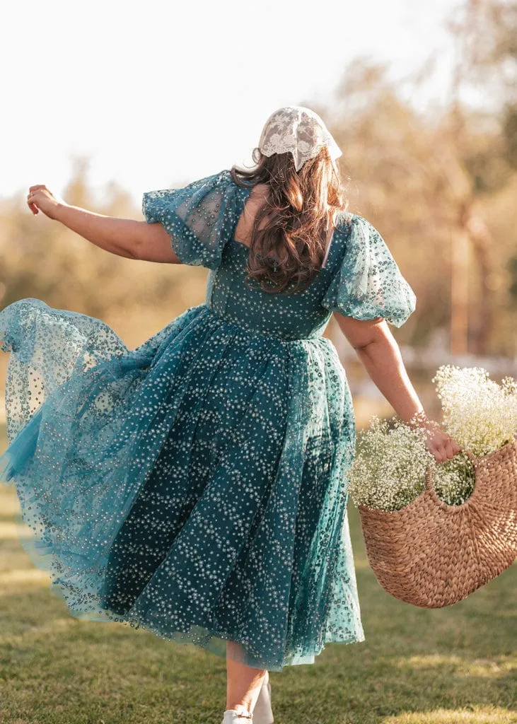 Everbloom Dress in Teal - Image 6