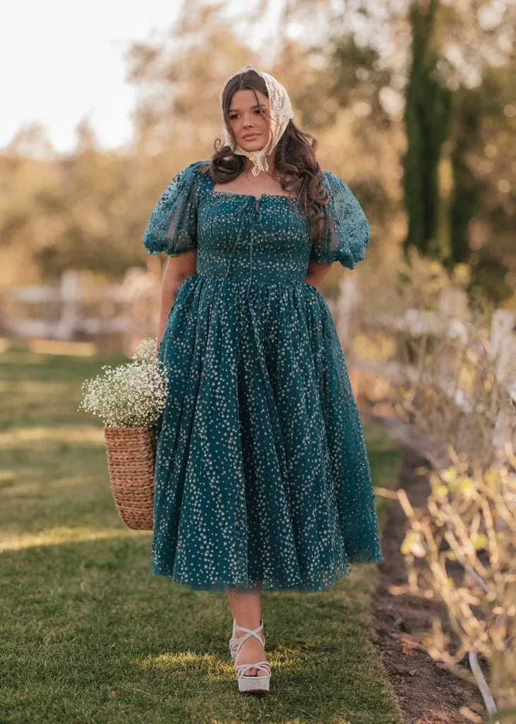 Everbloom Dress in Teal - Image 7