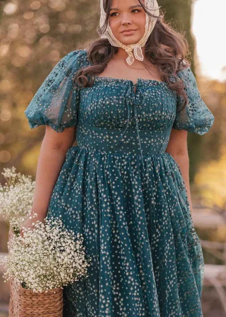 Everbloom Dress in Teal - Image 9