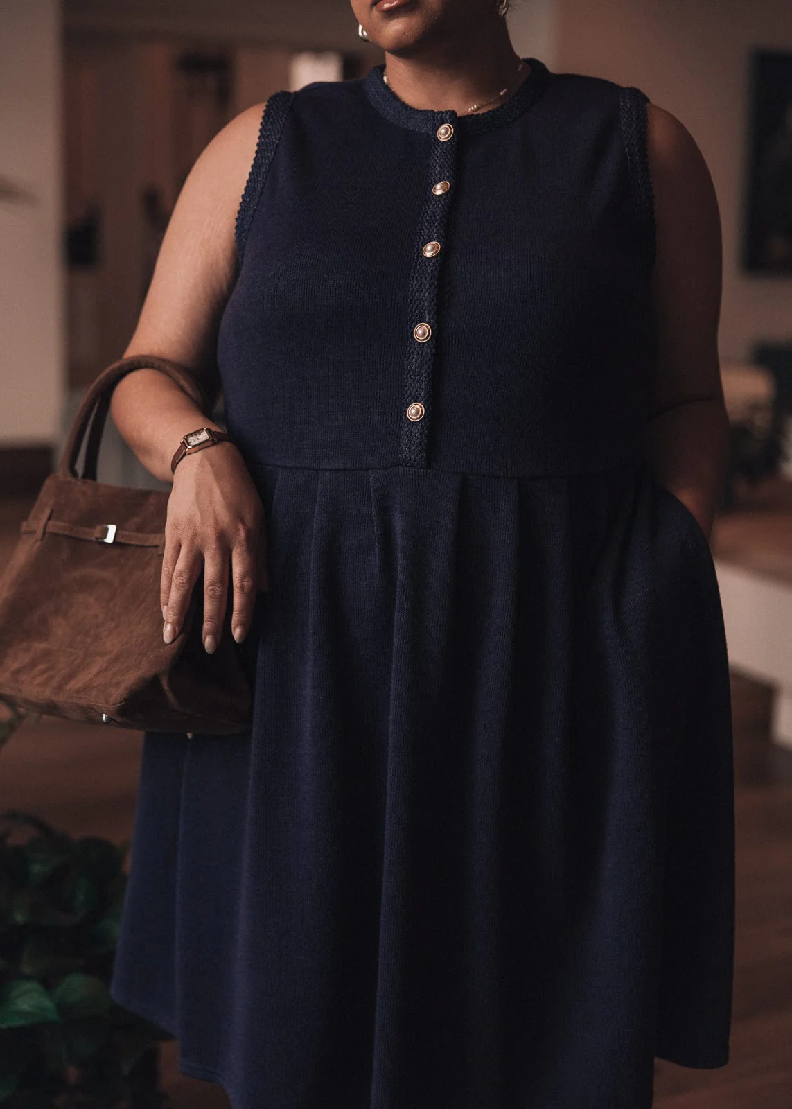Carrie Dress - Navy - Image 9