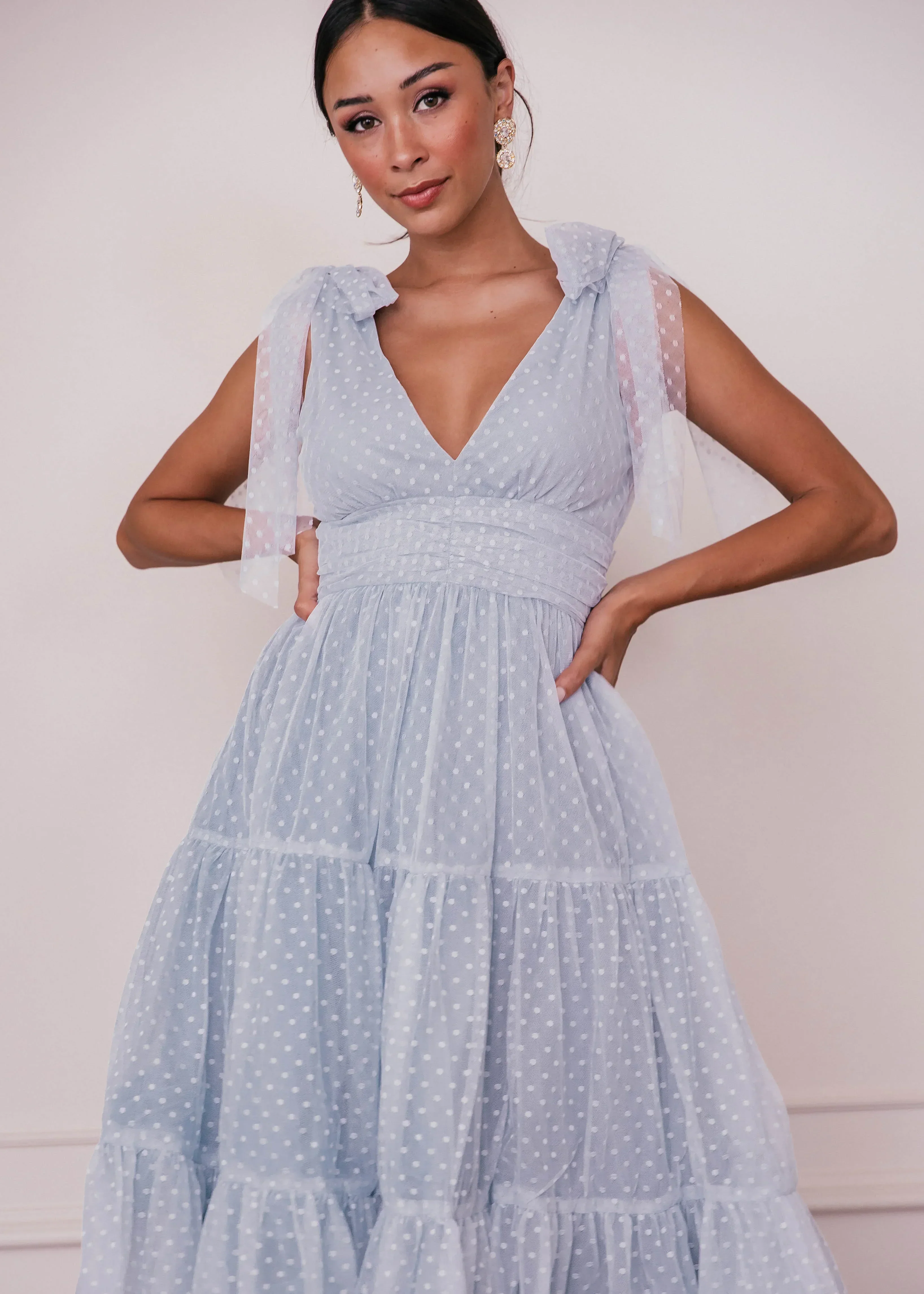Jeanne Dress Dusty Blue - Image 3