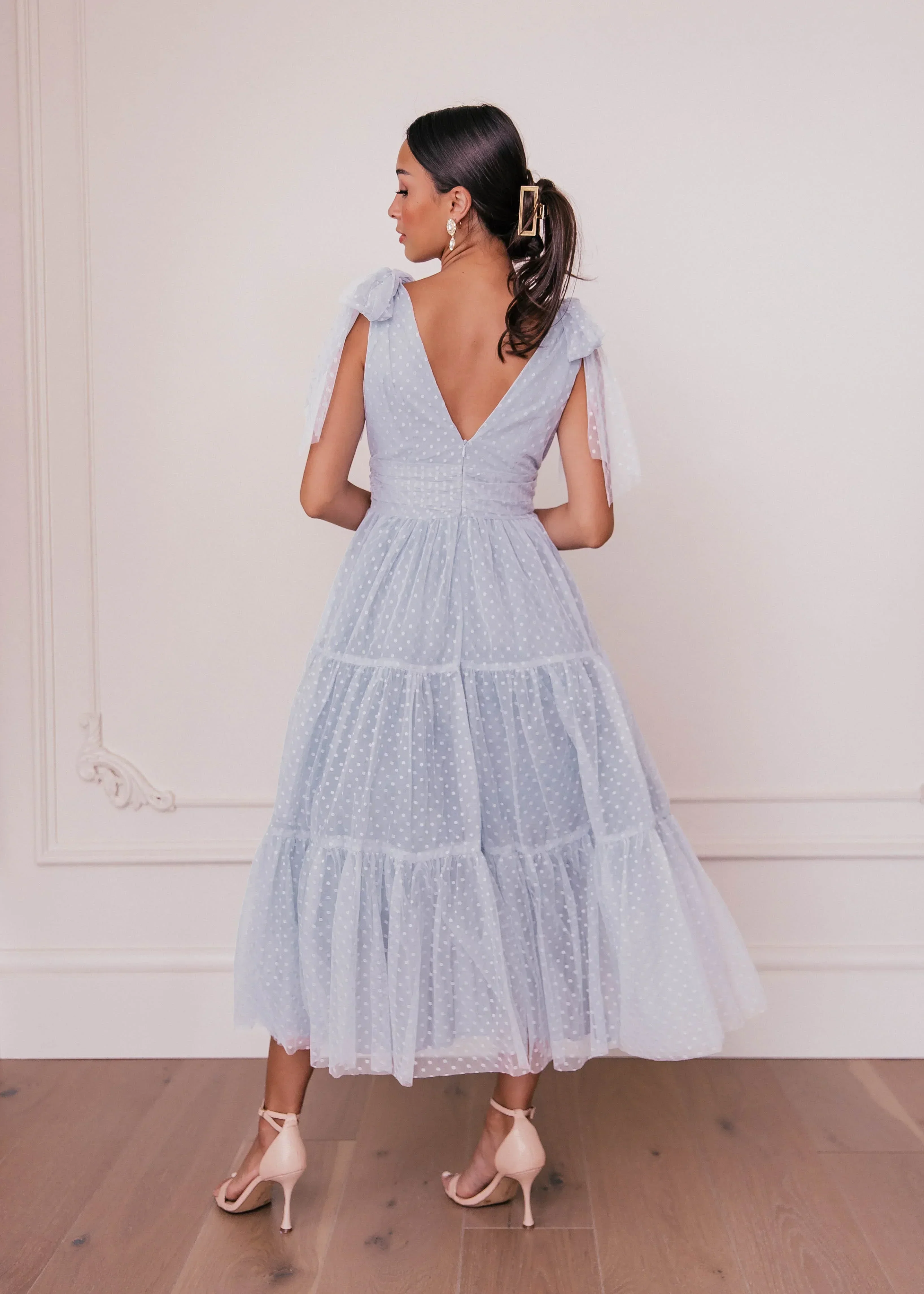 Jeanne Dress Dusty Blue - Image 6
