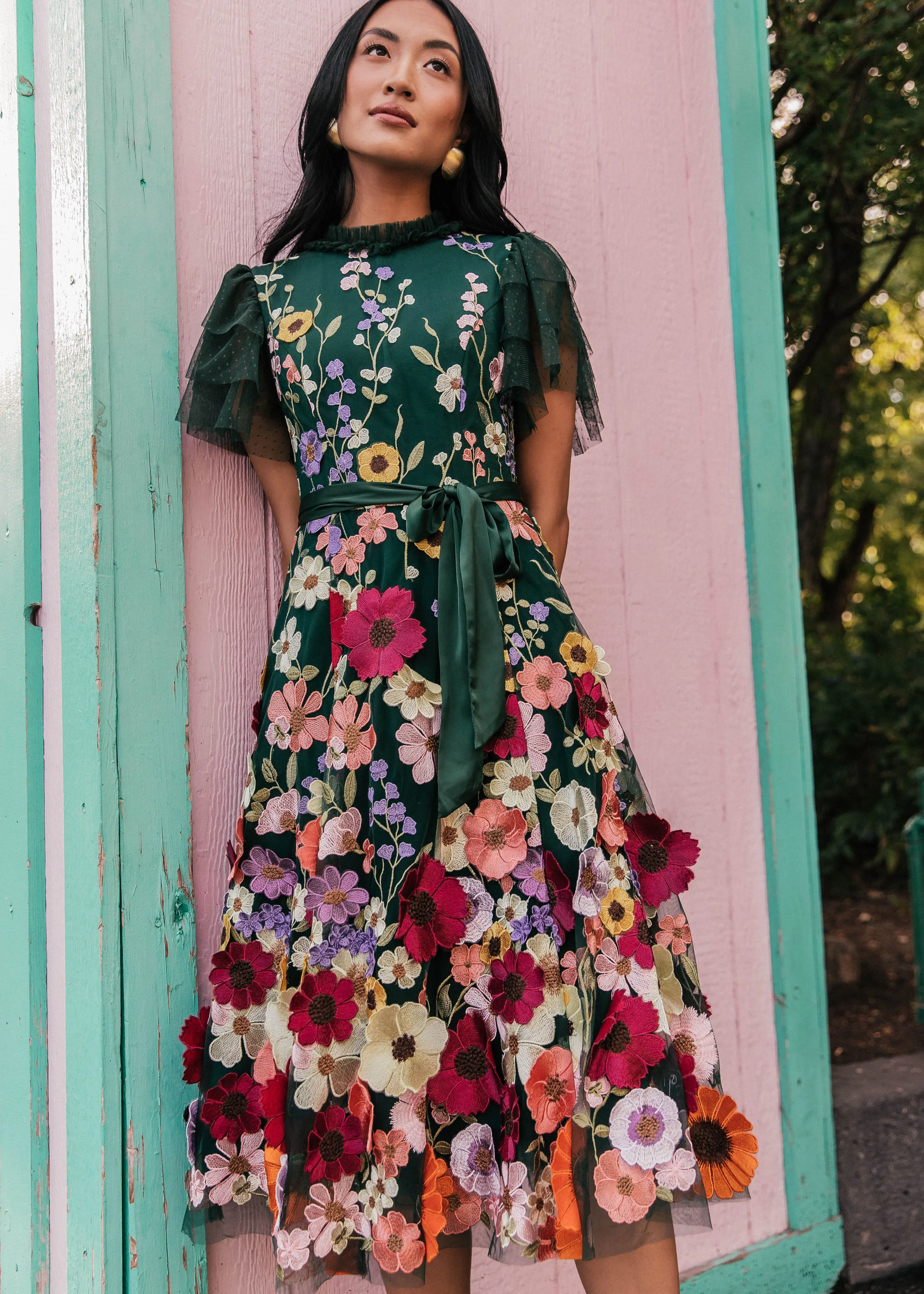 Jubilee Dress Evergreen - Image 4