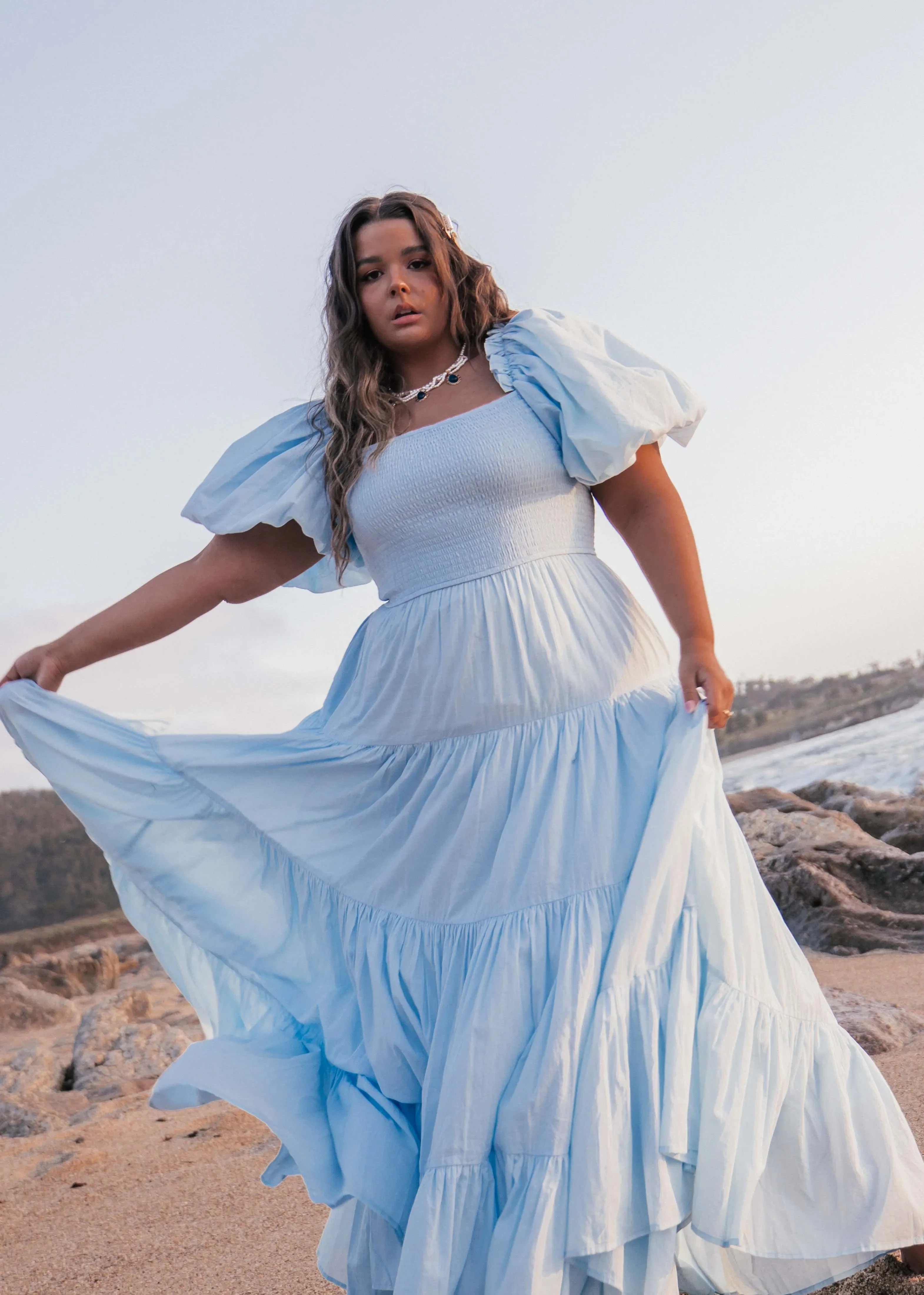 Luna Dress Blue - Image 6