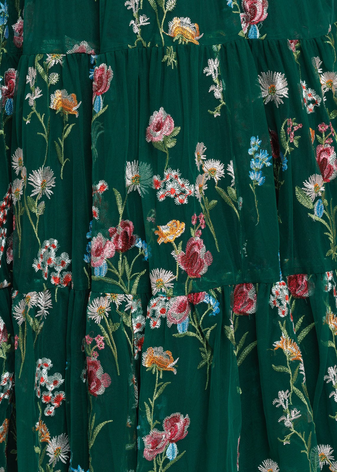 Margaret Floral Midi Dress Emerald - Image 8