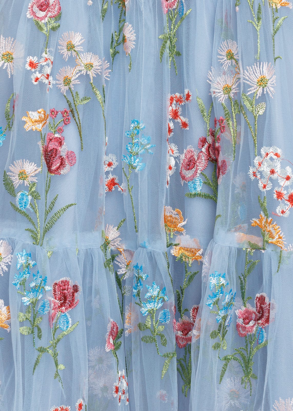 Margaret Floral Midi Dress Blue - Image 5