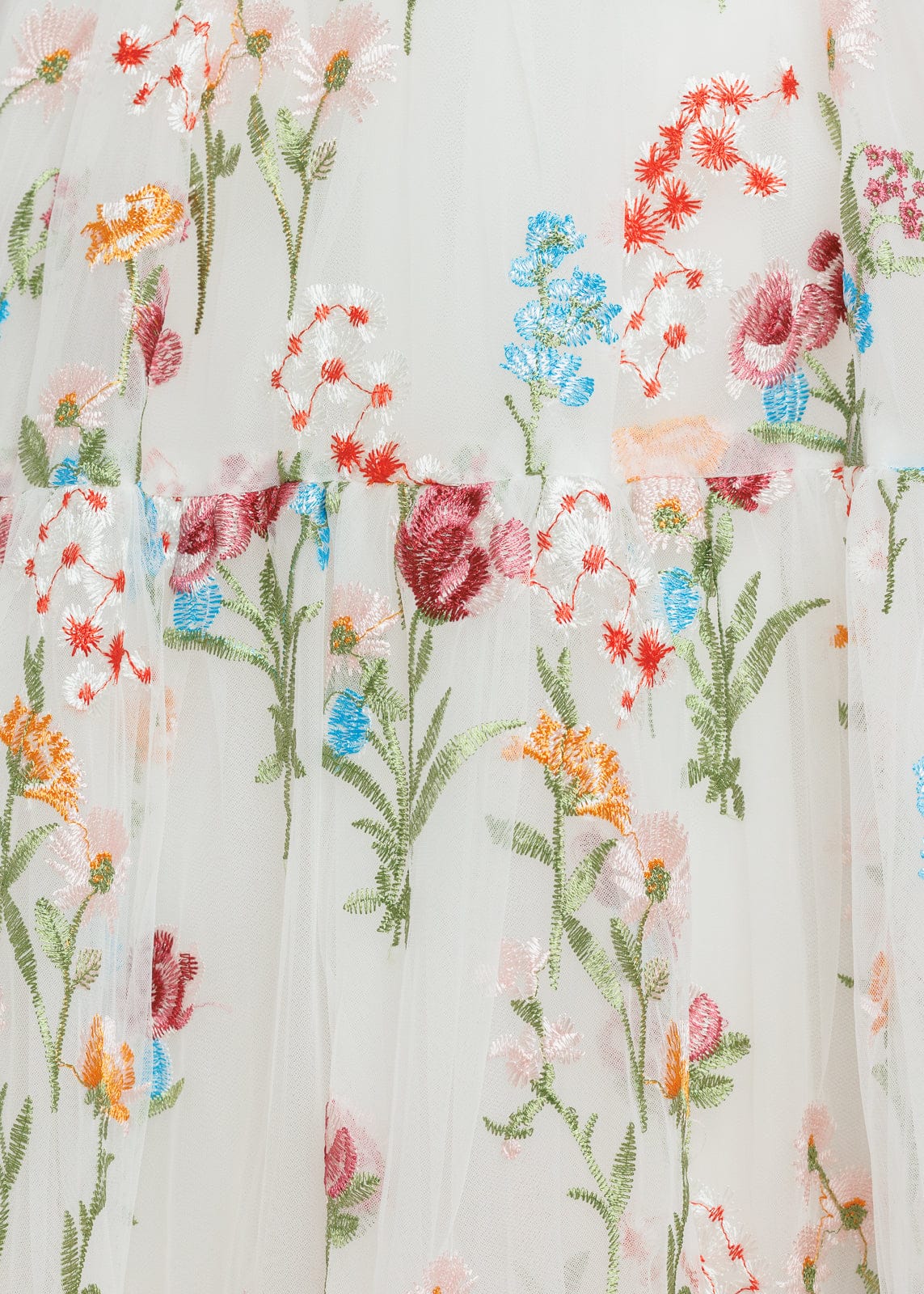 Margaret Floral Midi Dress White - Image 3