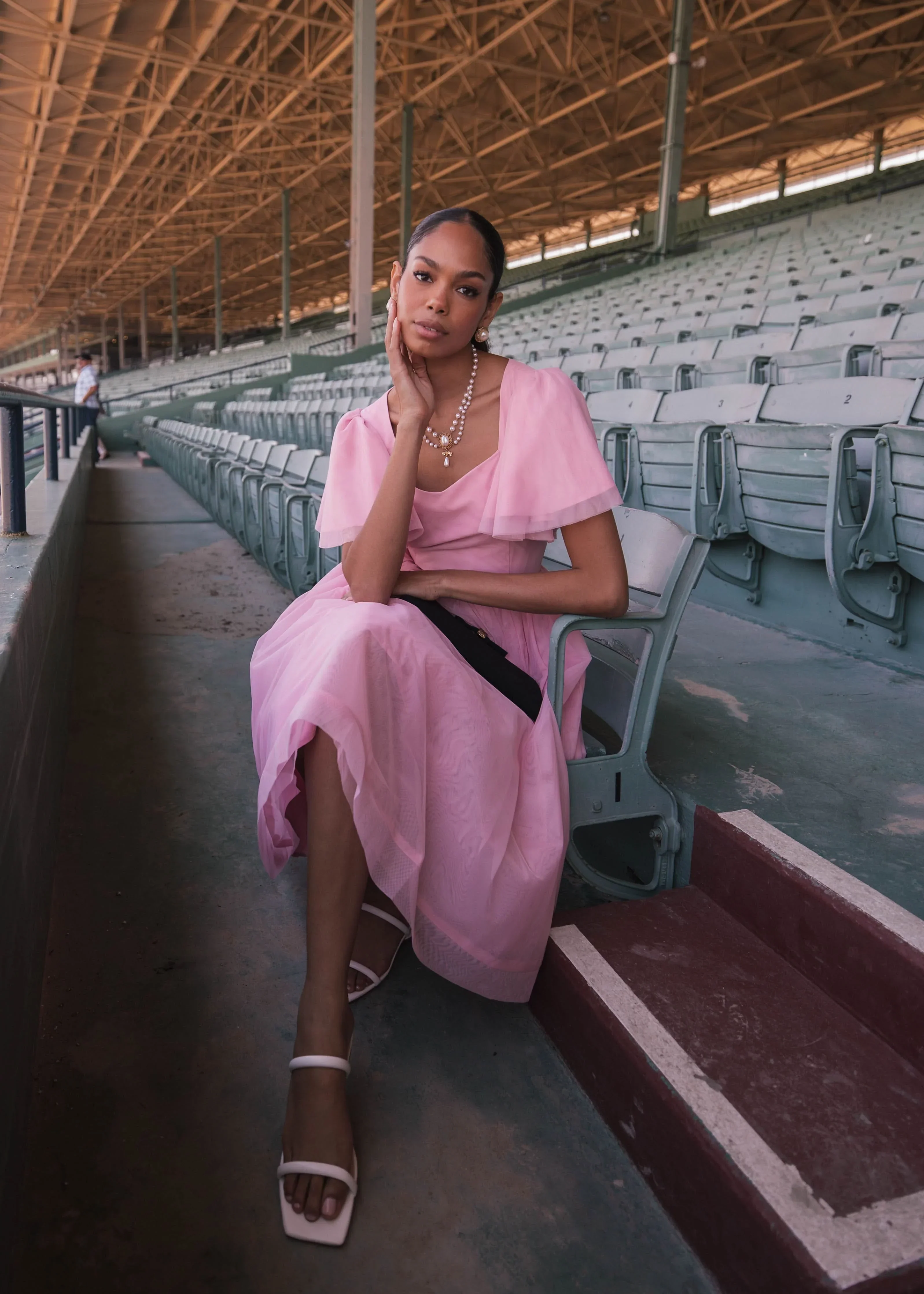 Nora Dress Dusty Pink - Image 5