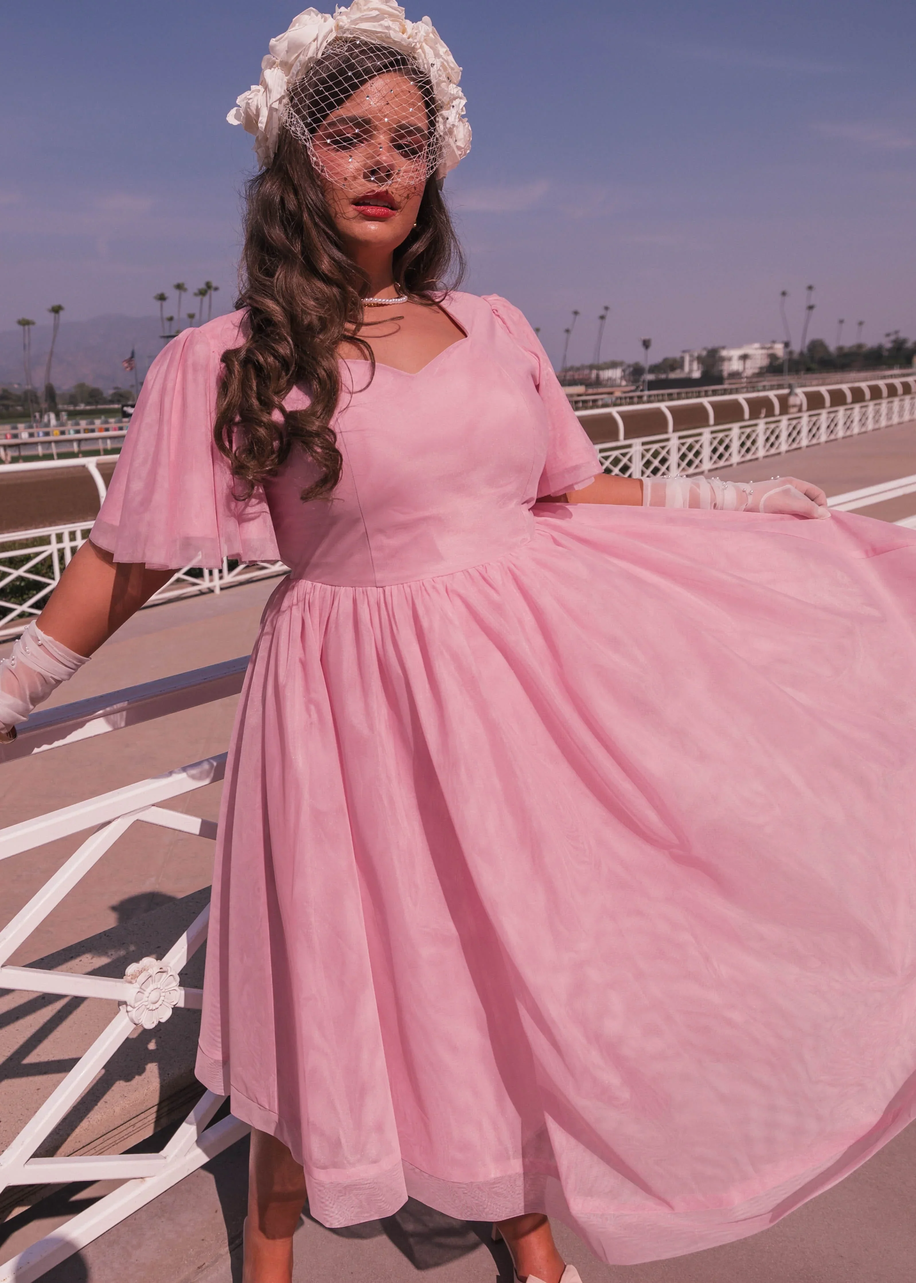 Nora Dress Dusty Pink - Image 7