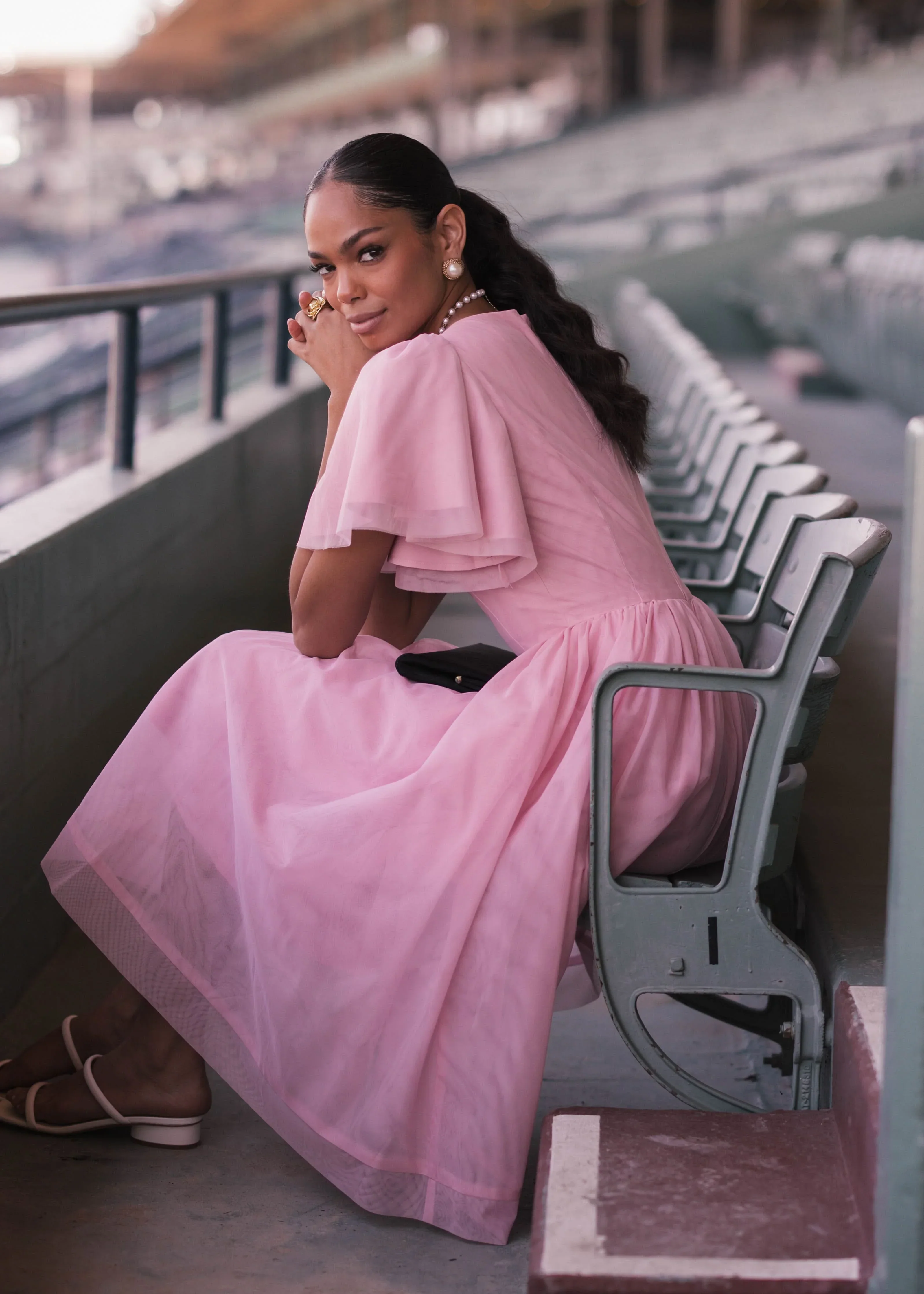 Nora Dress Dusty Pink - Image 8
