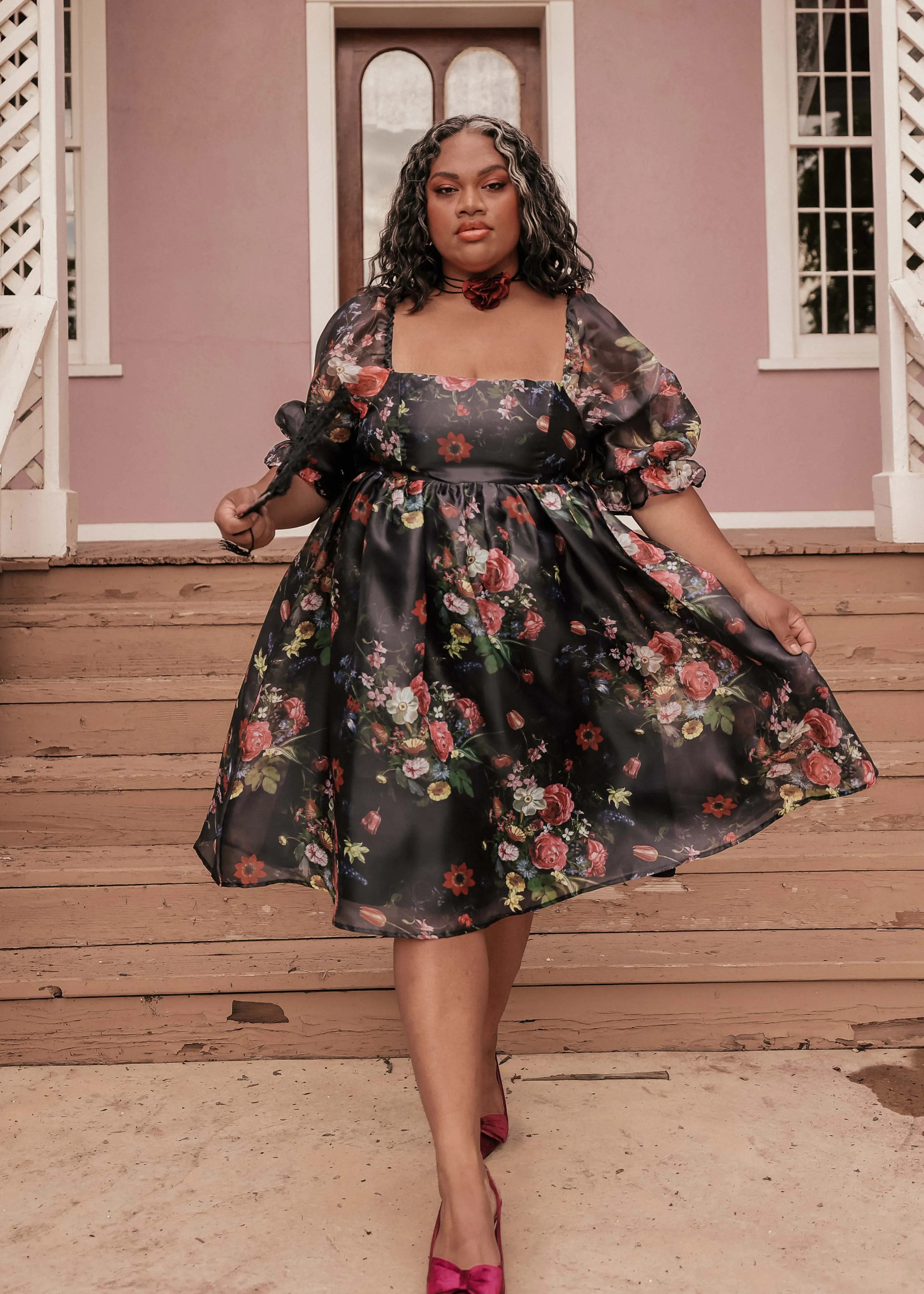 Polly Dress Black - Image 3