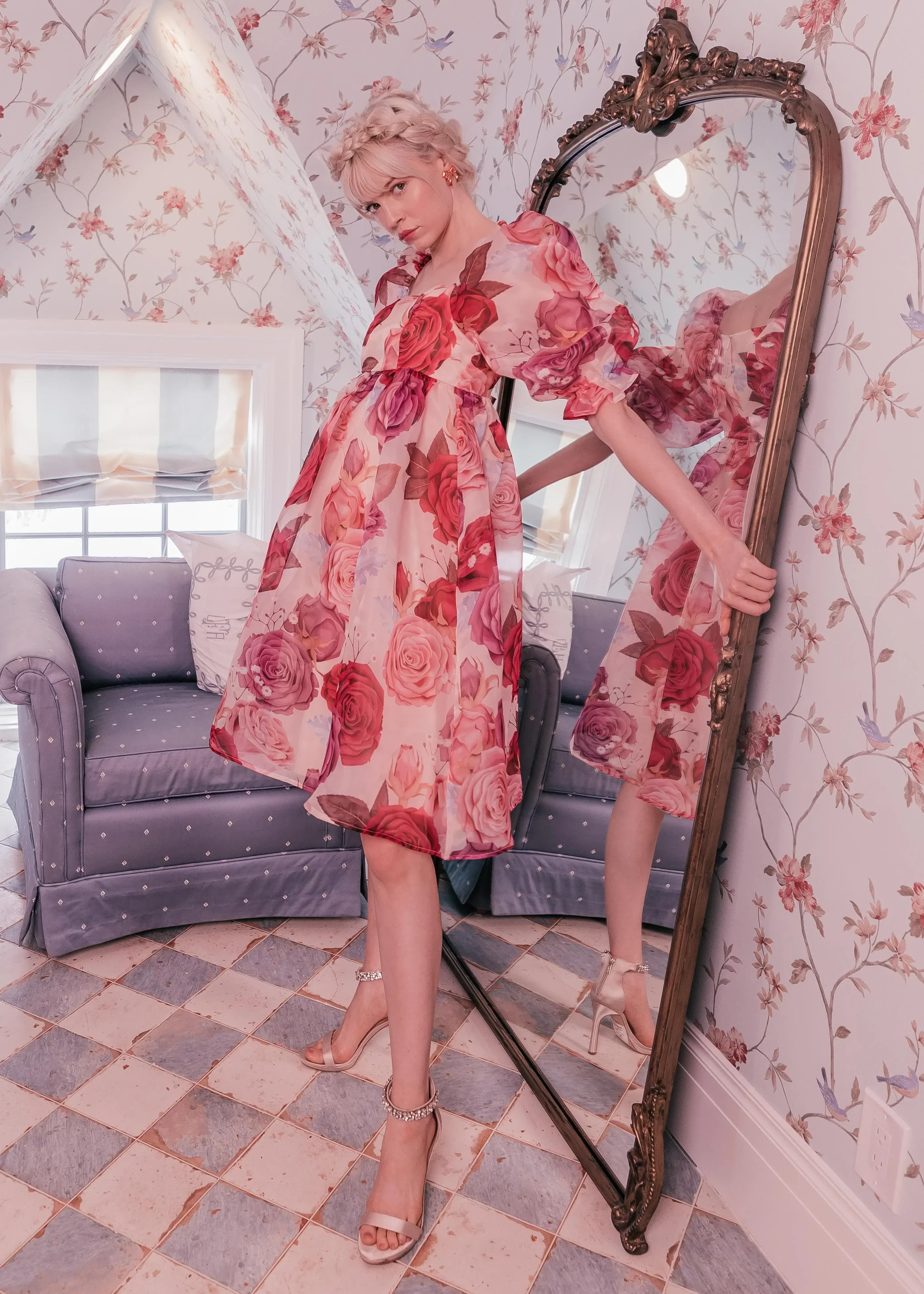 Polly Dress Pink - Image 4