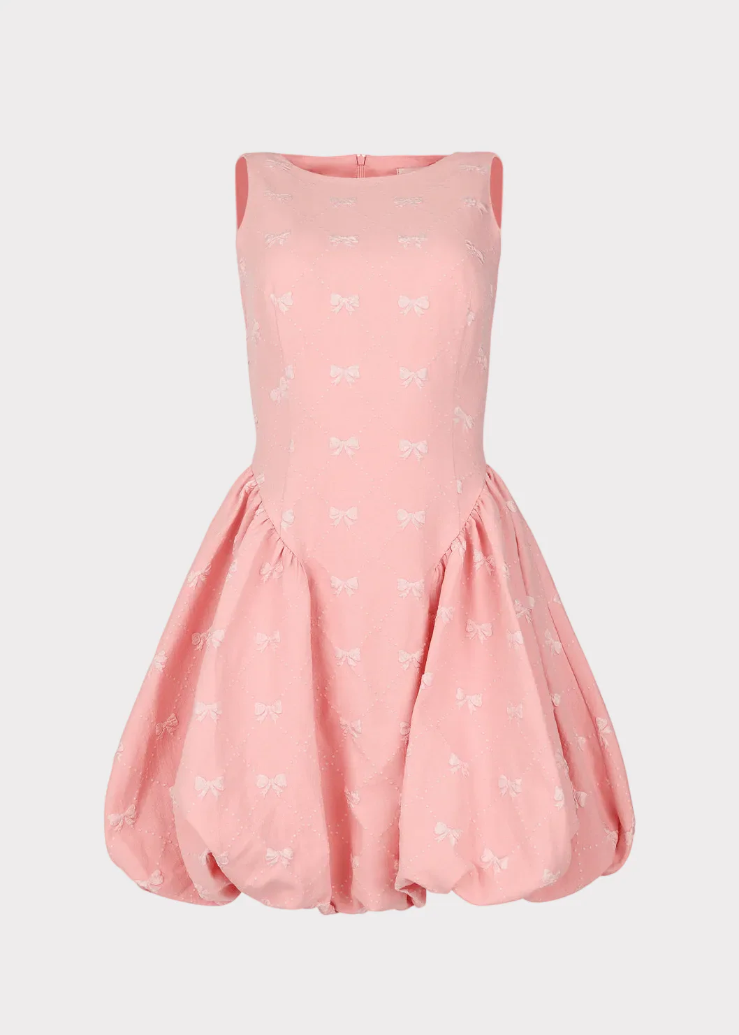 Scarlett Bubble Hem Mini Dress - Pink - Image 2