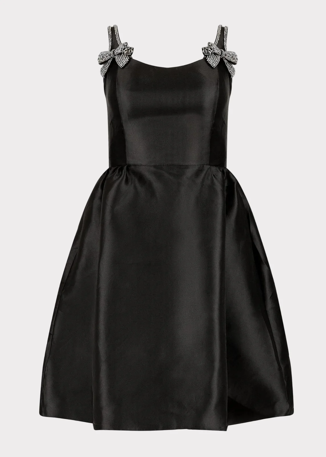 Spencer Bow-Detail Corset Knee Length Dress - Black - Image 2