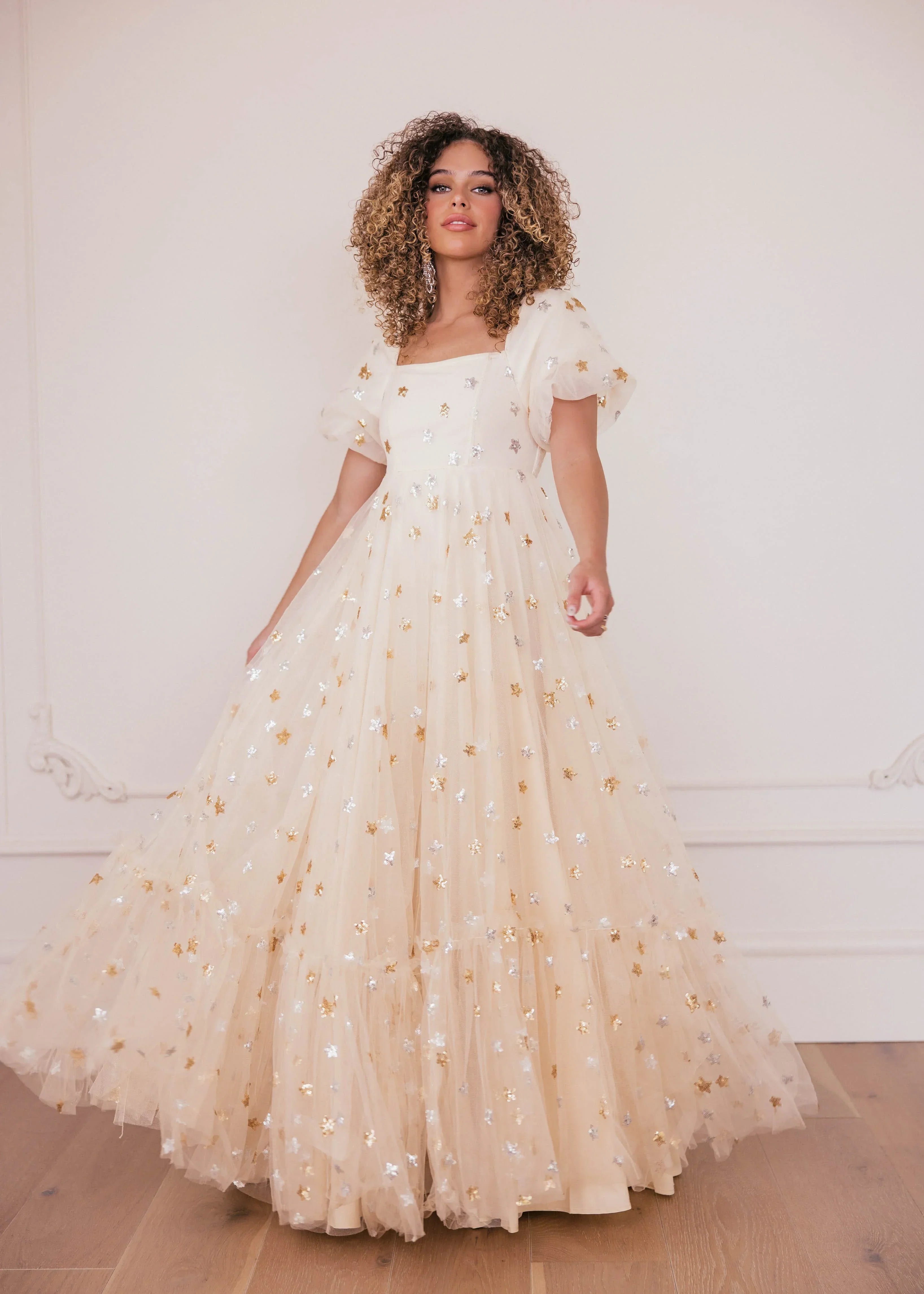 Wendy Dress Cream Star - Image 3